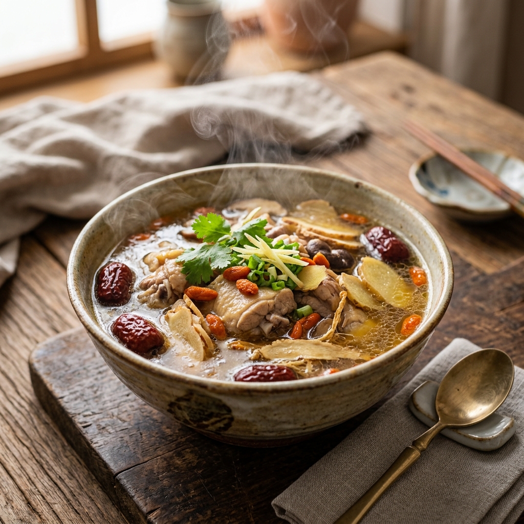 Canh hầm táo đỏ bổ dưỡng