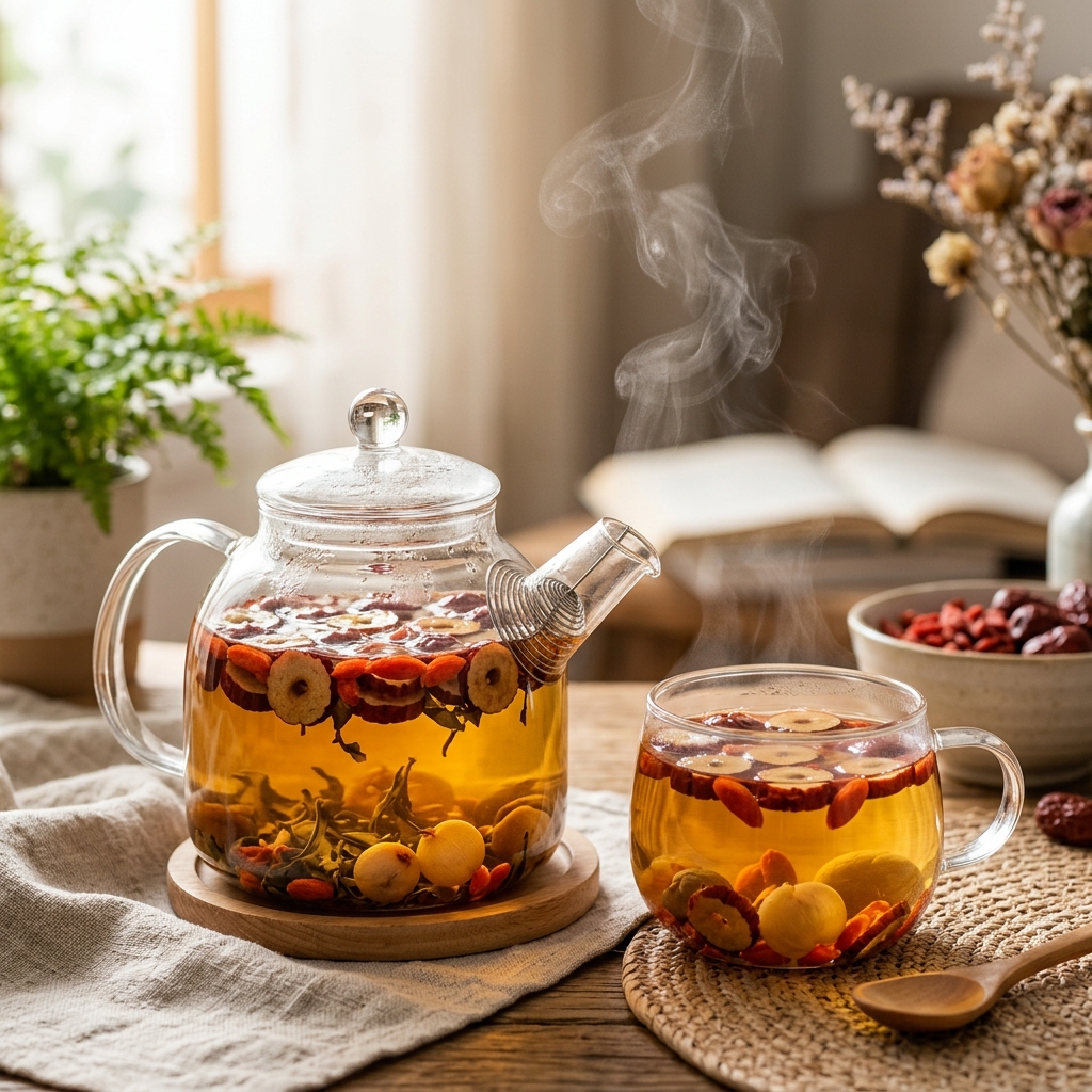 Trà táo đỏ dưỡng nhan